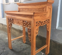 Bàn cúng sen 2 tầng 127CM gõ Nam Phi