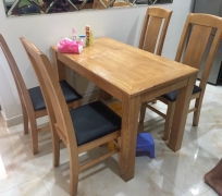 Bàn ăn sồi 4 ghế