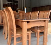 Bộ bàn ăn 6 ghế Sồi nga