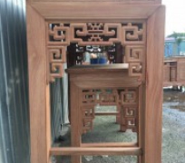 BÀN CÚNG SEN ĐÔI GÕ SIZE 127CM