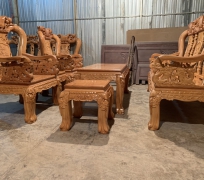 SALON TRIỆN ĐÀO TAY 10 GỖ GÕ 6 MÓN ( HÀNG HỐ NAI LÀM KỸ, HÀNG ĐẸP)
