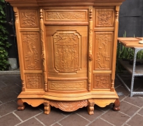 TỦ THỜ GIẢ GÕ 145 x 155 x 68 cm
