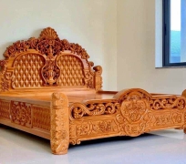 GIƯỜNG NGỦ HOÀNG GIA GÕ 1M8