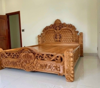 GIƯỜNG NGỦ HOÀNG GIA GÕ 1M8