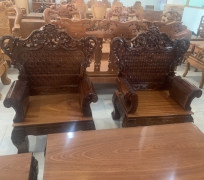 SOFA HOÀNG GIA 6 MÓN GỖ TRÀM BÔNG VÀNG ( HÀNG KỸ)