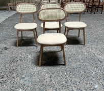 GHẾ CAFE GỖ CAO SU