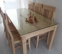 BÀN ĂN 6 GHẾ GỖ SỒI NAM