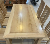 BÀN ĂN 6 GHẾ GỖ SỒI NAM