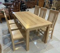 BÀN ĂN 6 GHẾ GỖ SỒI NAM