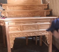 BÀN CÚNG 3 TẦNG GÕ 1M53