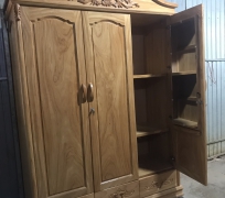 TỦ ÁO GÕ 160 CM * 230  CM * CAO 60CM
