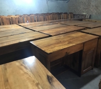 BÀN LÀM VIỆC TRÀM 1M2 ( Hình chụp thật tại xưởng)