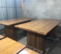 BÀN HỌP VÁN PHỦ TRÀM 2M*1M* CAO 78CM ( HÌNH CHỤP THẬT TẠI XƯỞNG)