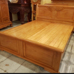 Giường ngủ gõ đỏ 1m6