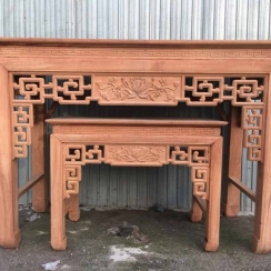 BÀN CÚNG SEN ĐÔI GÕ SIZE 127CM