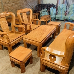 SALON CHÂN XOAY TAY 10 GÕ 6 MÓN