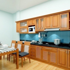 Kệ bếp gỗ 005