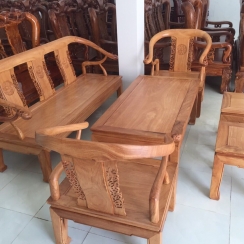 Salon Thúng Minh Đế gỗ gõ đỏ nam phi