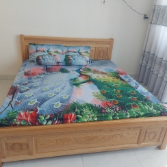 Giường ngủ gỗ Sồi 1M6