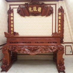 Sập cúng rồng gỗ gõ Nam Phi