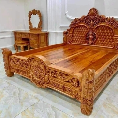 GIƯỜNG NGỦ HOÀNG GIA GÕ 1M8