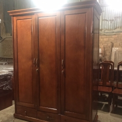 TỦ ÁO 1M6 GỖ TRÀM BÔNG VÀNG ( HÌNH CHỤP THẬT)