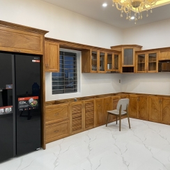 KỆ BẾP GỖ GÕ 13