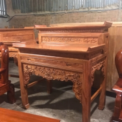 BỘ BÀN CÚNG HƯƠNG ĐÁ 2 TẦNG 1M27 02