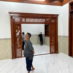 KHUNG PHÒNG THỜ GỖ GÕ