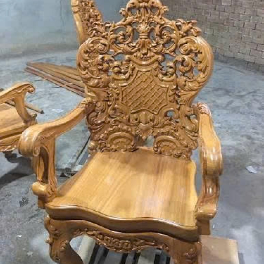 Ghế Lui Có tay mặt 4cm gõ