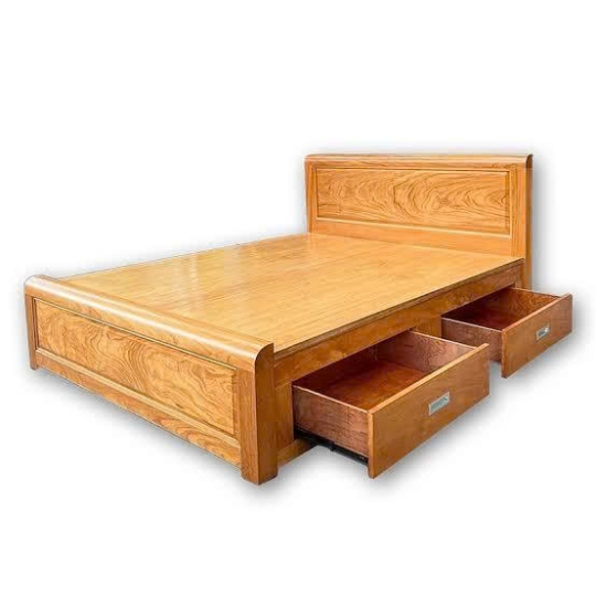 Giường ngủ ngăn kéo gỗ gõ