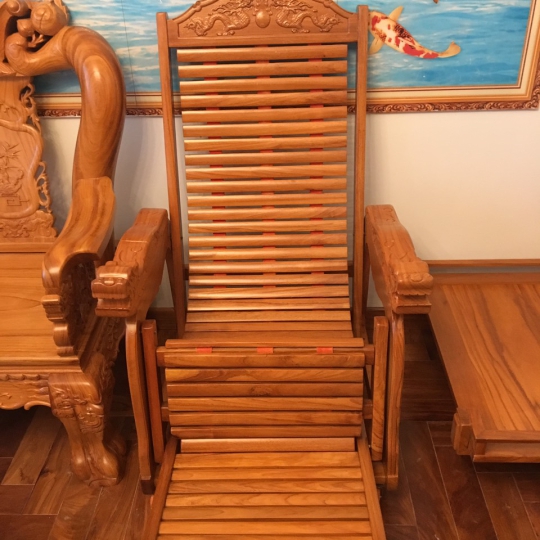 Ghế dây tay rồng gõ đỏ