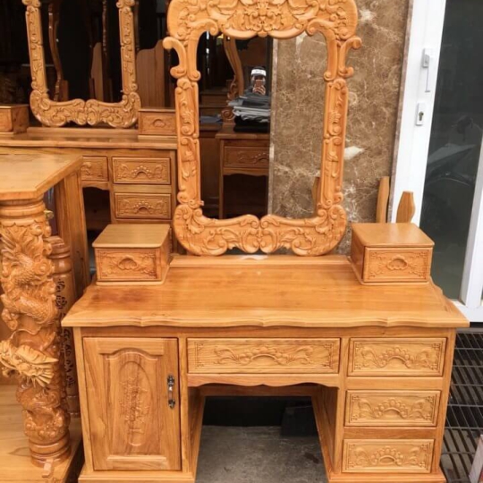 Bàn trang điểm gõ 004