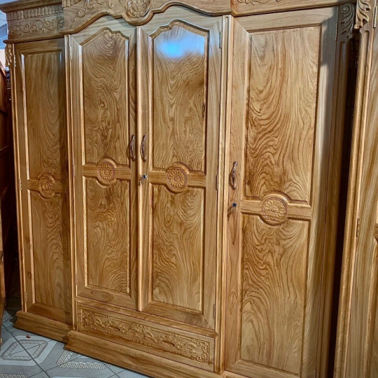 TỦ ÁO GÕ TÂN CỔ ĐIỂN 2M2