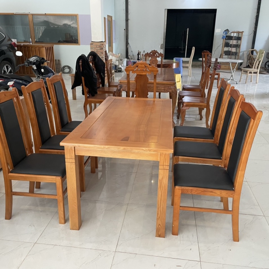 BÀN ĂN 6 GHẾ ( Với ghế bọc nệm)