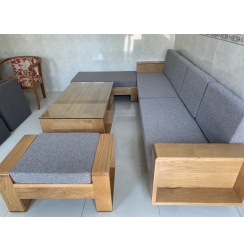 Sofa phòng khách gỗ sồi Mỹ